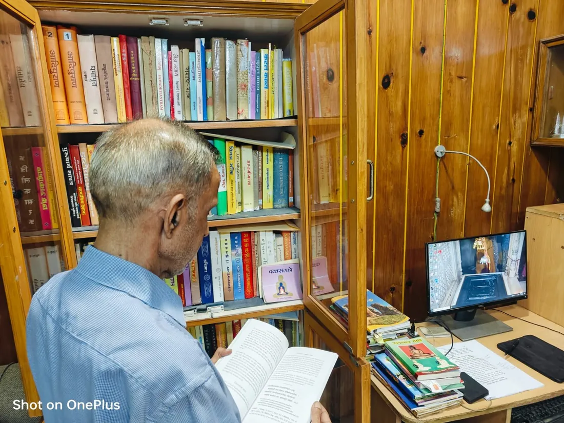 Vijay K. Jain at work in his study