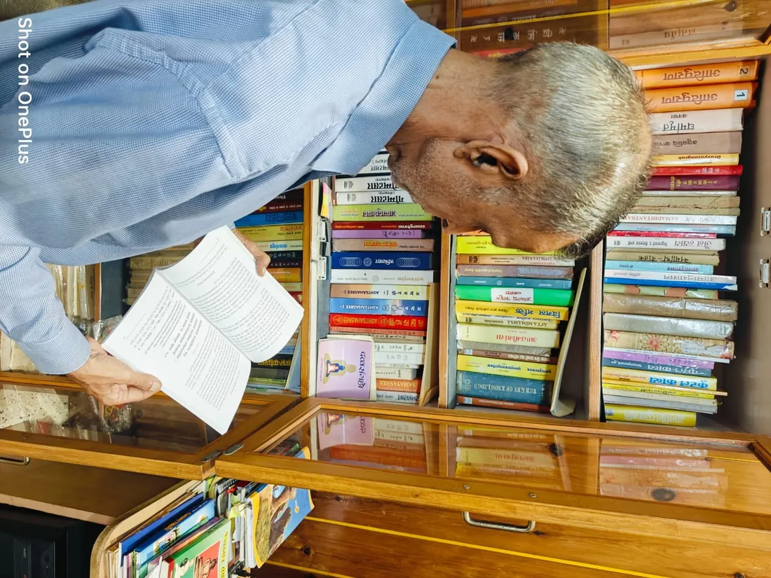 Vijay K. Jain at work in his study